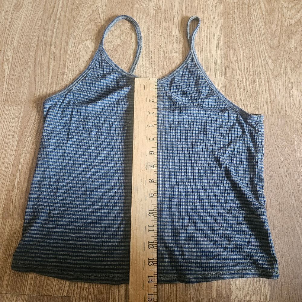 Mossimo Supply Co. Blue And Olive Green Striped Camisole - Picture 6 of 6